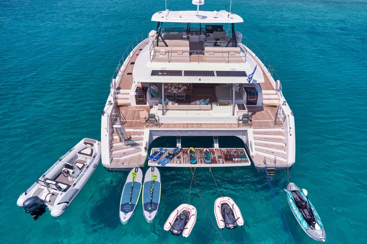 Charter Yacht ELLY - Fountaine Pajot Power 67 - 4 Cabins - Athens - Mykonos - Paros - Cyclades - Greece
