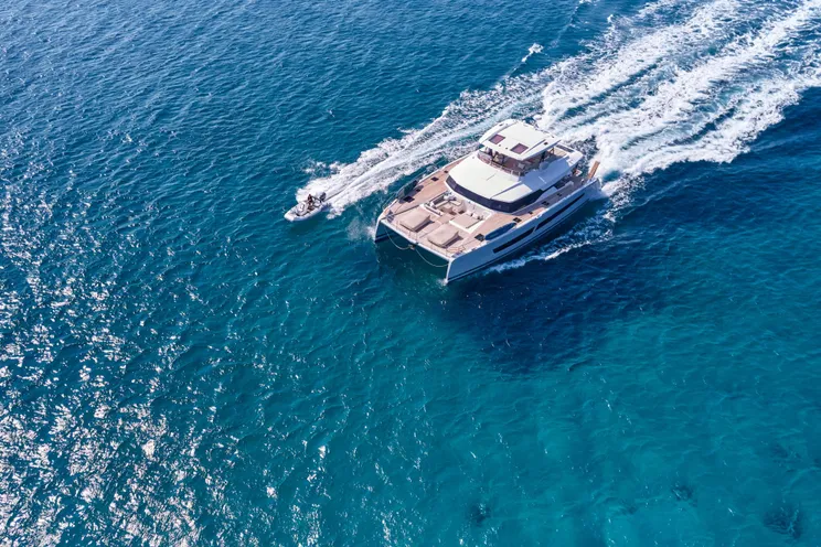 Charter Yacht ELLY - Fountaine Pajot Power 67 - 4 Cabins - Athens - Mykonos - Paros - Cyclades - Greece