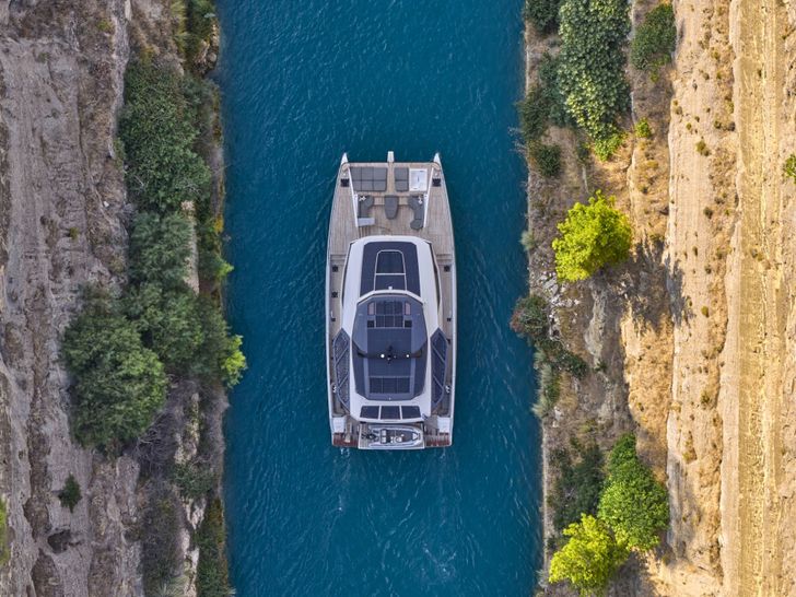 CHRISTAL MIO Fountaine Pajot 80 Corinth Canal CHRISTAL MIO Fountaine Pajot 80 Corinth Canal