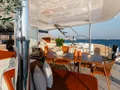 WISH Lagoon 60 - main aft deck alfresco dining area WISH Lagoon 60 - main aft deck alfresco dining area