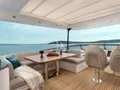 AMPARITO V - Azimut Magellano 66 - flybridge seating and dining area AMPARITO V - Azimut Magellano 66 - flybridge seating and dining area