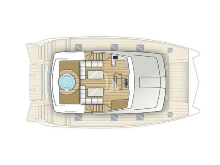 OVER THE MOON Moon 60 Power - flybridge layout OVER THE MOON Moon 60 Power - flybridge layout