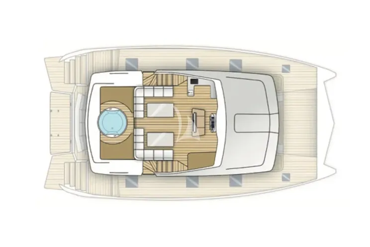 Layout for OVER THE MOON Moon 60 Power - flybridge layout