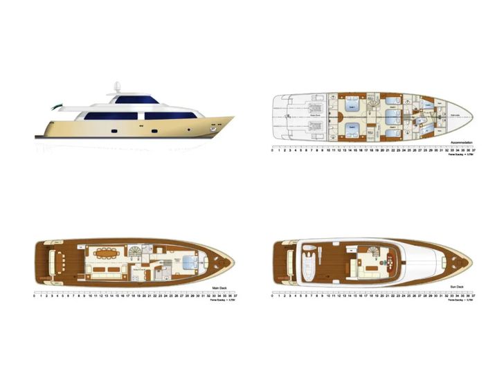 GRACE Aegean Yachts 28m - layout 2 GRACE Aegean Yachts 28m - layout 2