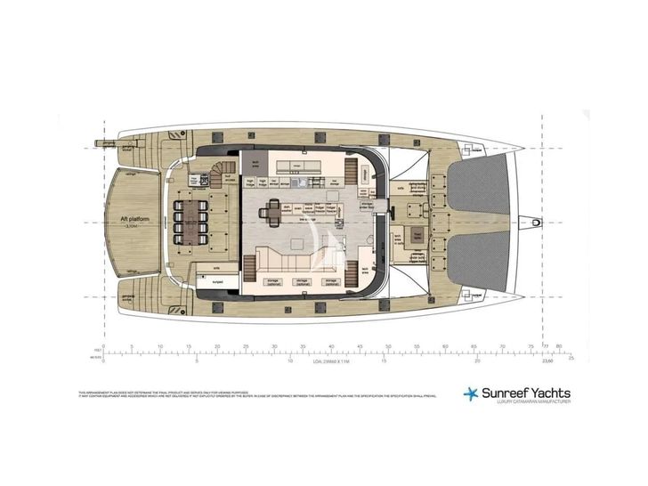 YOLO Sunreef 70 - main deck layout YOLO Sunreef 70 - main deck layout