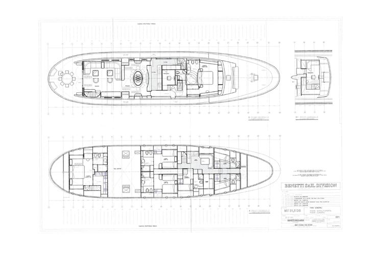Layout for DON CIRO Benetti SD105 - layout 2