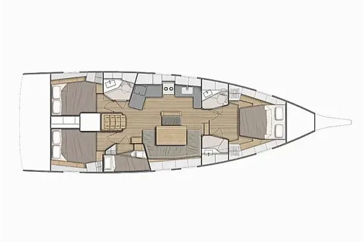 Layout for TESEO - Oceanis 46.1 - Layout