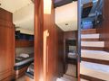 SCHATZI Fairline Squadron 78 - staircase to the cabins SCHATZI Fairline Squadron 78 - staircase to the cabins