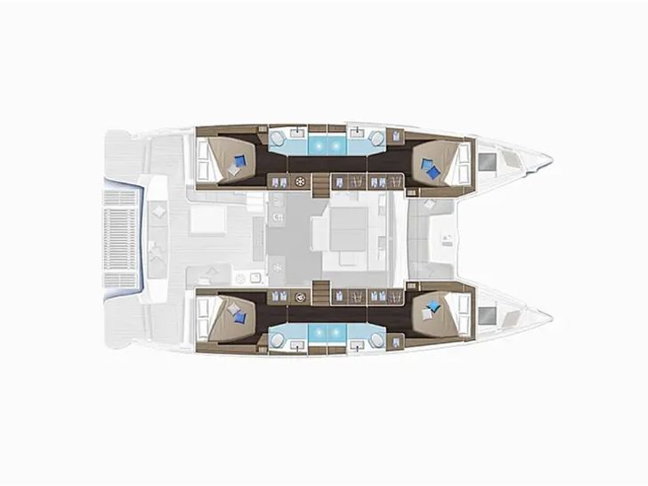 CLEMENTINA Lagoon 51 - layout CLEMENTINA Lagoon 51 - layout