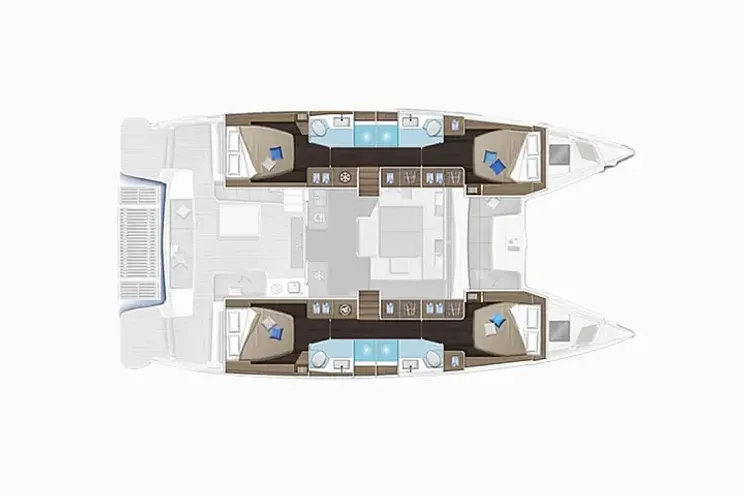 Layout for CLEMENTINA Lagoon 51 - layout