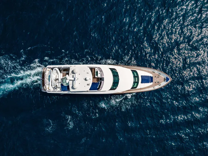 ANNABEL II Horizon 30m - top aerial shot cruising ANNABEL II Horizon 30m - top aerial shot cruising