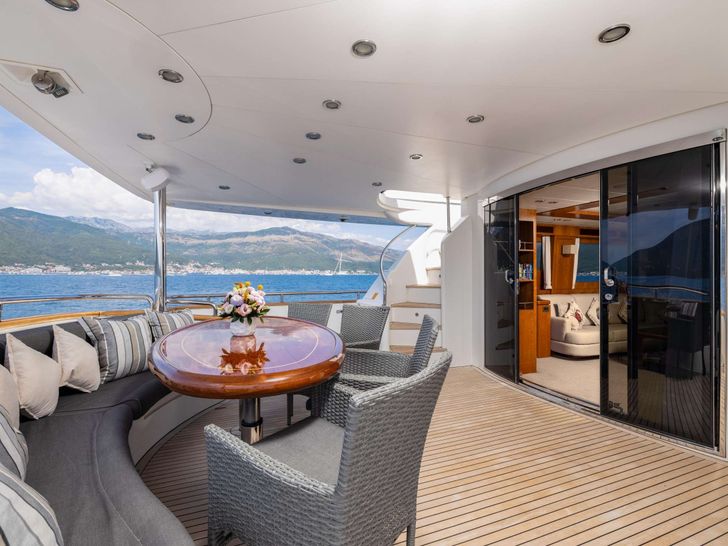 ANNABEL II Horizon 30m - main aft deck lounge ANNABEL II Horizon 30m - main aft deck lounge