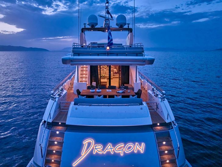 DRAGON Guy Couach 37m - aft shot DRAGON Guy Couach 37m - aft shot