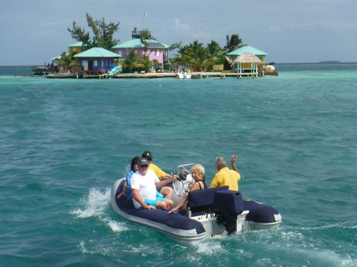 Dreaming On - Dinghy at King Lewey Caye Dreaming On - Dinghy at King Lewey Caye