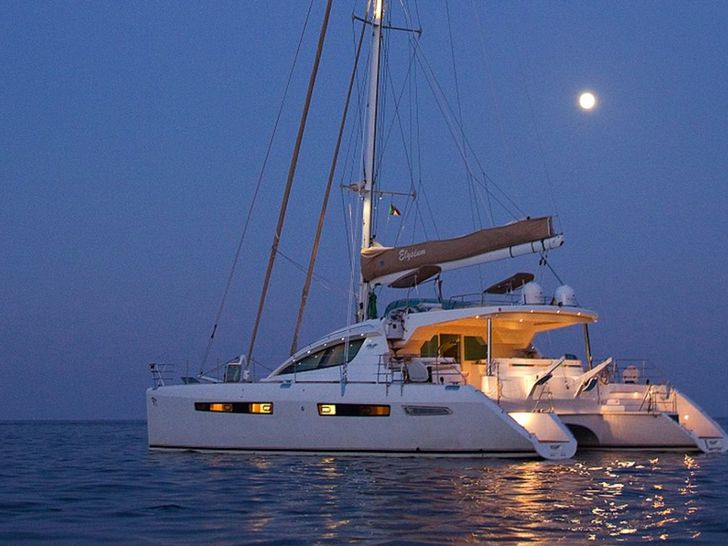 This fabulous yacht offers a multitude of lounging areas topside,aft deck and on the foredeck which has an optional shade awning when needed. The master stateroom offers a king size berth with private head and stall shower. There are two VIP cabins with