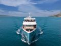 OHANA Custom 49m - cruising bow view OHANA Custom 49m - cruising bow view