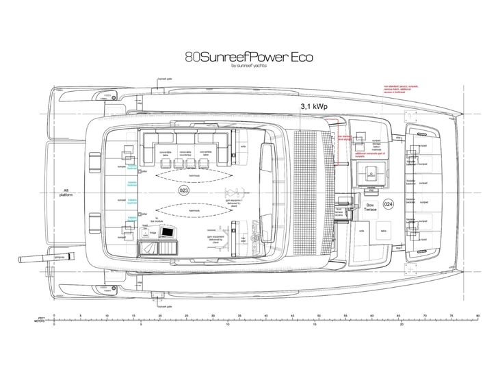 MATTEA Sunreef 80 Power - sun deck layout MATTEA Sunreef 80 Power - sun deck layout
