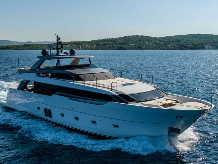 JICJ Sanlorenzo SL96A - cruising side profile JICJ Sanlorenzo SL96A - cruising side profile