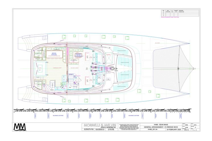 Layout for CRAZY LOVE Hudson HH88 - flybridge layout