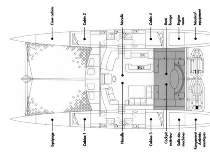 MAGIC CAT - yacht layout