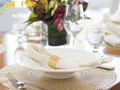 FOXY LADY Lagoon 620 - indoor dining set up FOXY LADY Lagoon 620 - indoor dining set up
