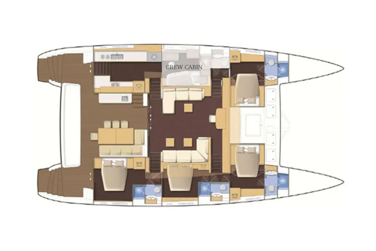 Layout for FOXY LADY Lagoon 620 - layout