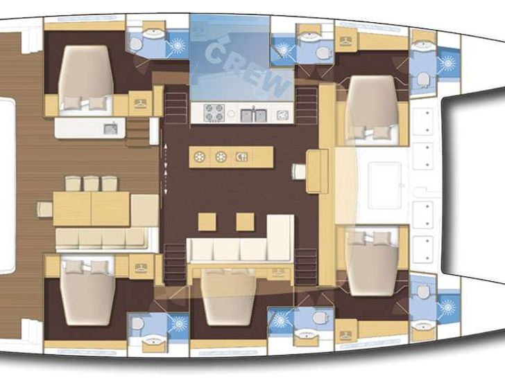 SAIL AWAY Lagoon 620 - layout SAIL AWAY Lagoon 620 - layout