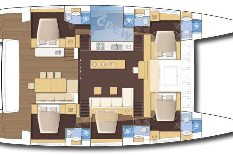 Layout for SAIL AWAY Lagoon 620 - layout