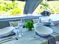 ODYSSEA Fountaine Pajot Sanya 57 - alfresco dining set up ODYSSEA Fountaine Pajot Sanya 57 - alfresco dining set up