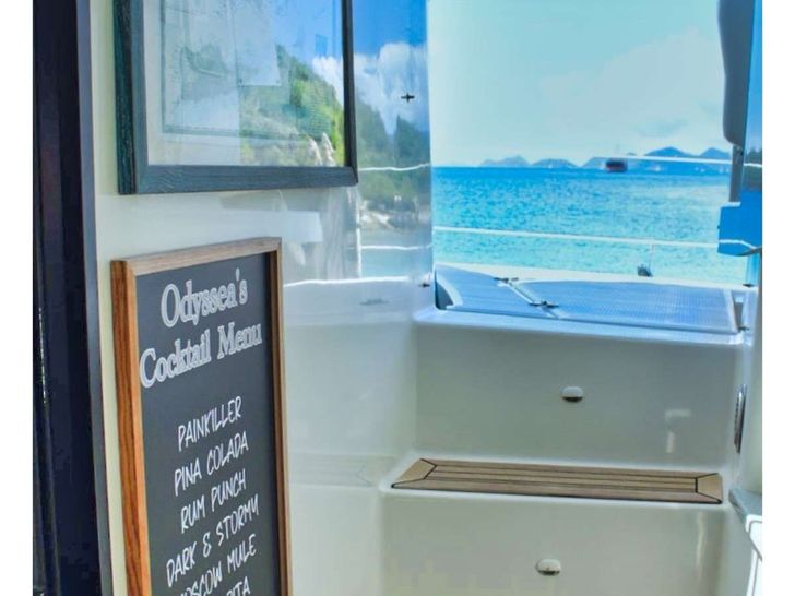 ODYSSEA Fountaine Pajot Sanya 57 - galley access ODYSSEA Fountaine Pajot Sanya 57 - galley access
