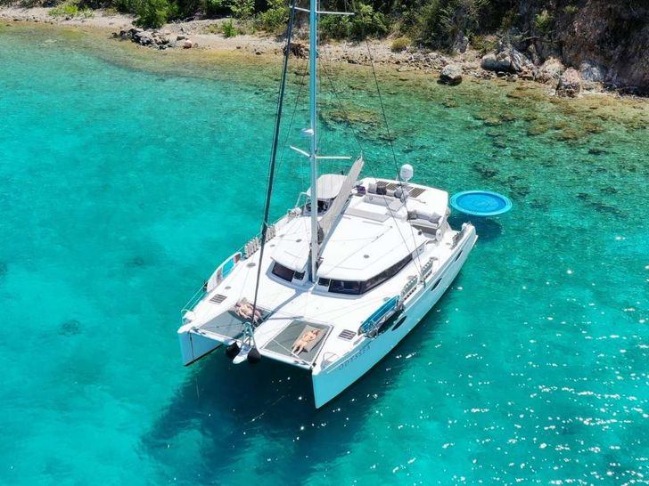 ODYSSEA Fountaine Pajot Sanya 57 - Aerial View,Anchored ODYSSEA Fountaine Pajot Sanya 57 - Aerial View,Anchored