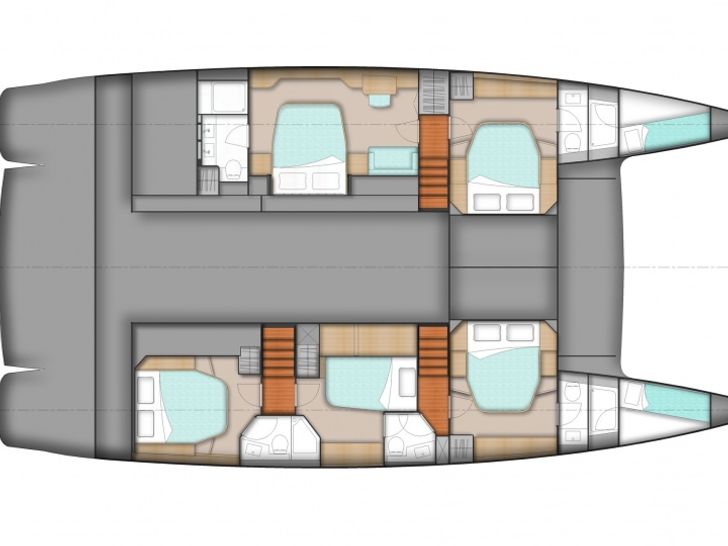 ODYSSEA Fountaine Pajot Sanya 57 - layout ODYSSEA Fountaine Pajot Sanya 57 - layout