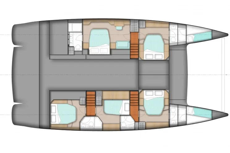 Layout for ODYSSEA Fountaine Pajot Sanya 57 - layout