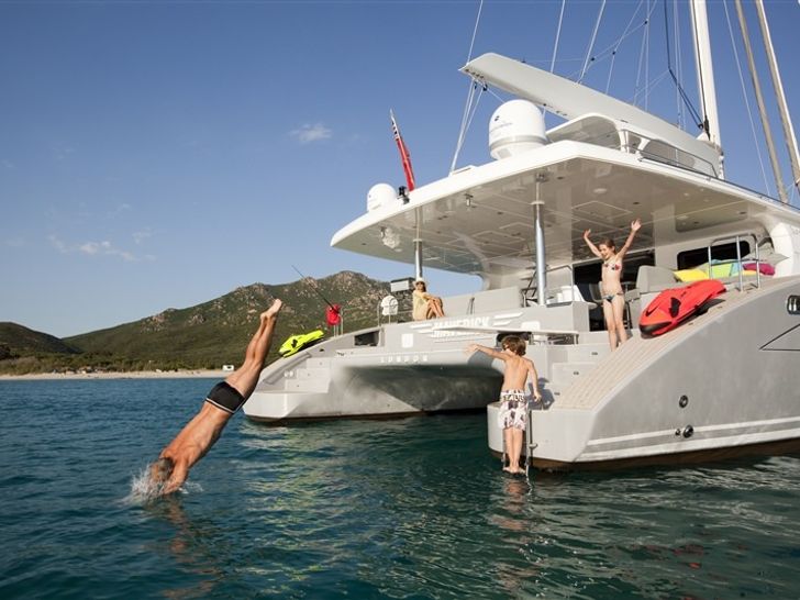 MAVERICK Sunreef 70 - aft shot MAVERICK Sunreef 70 - aft shot