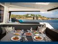 MOYA Lagoon 560 - aft deck dining