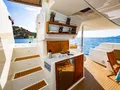 HIGHJINKS Fountaine Pajot Sanya 57 - aft deck kitchenette HIGHJINKS Fountaine Pajot Sanya 57 - aft deck kitchenette