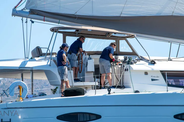 Charter Yacht HIGHJINKS - Fountaine Pajot Sanya 57 - 4 Cabins - Athens - Mykonos - Paros - Santorini - Greece