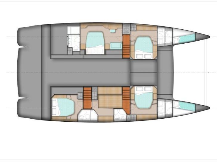 HIGHJINKS Fountaine Pajot Sanya 57 - catamaran yacht layout HIGHJINKS Fountaine Pajot Sanya 57 - catamaran yacht layout