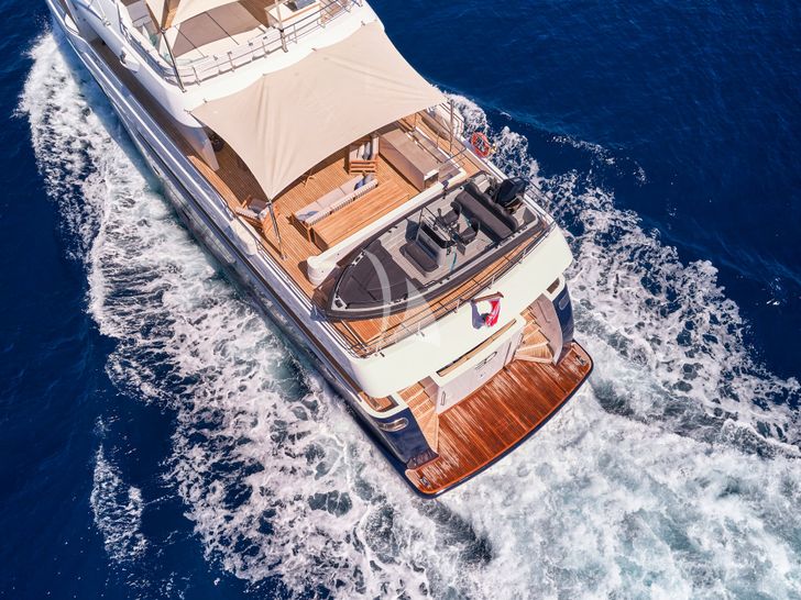 3D Cantierri Delle Marche Darwin 96 - cruising aft view 3D Cantierri Delle Marche Darwin 96 - cruising aft view