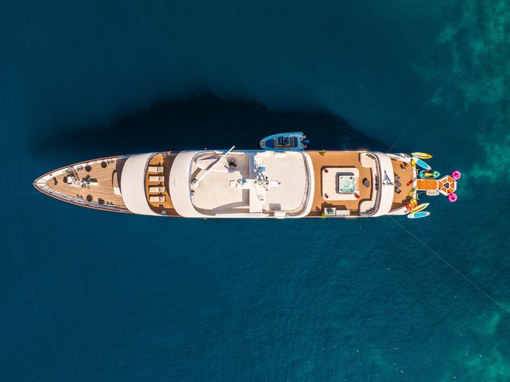 ALFA MARIO Custom 52m - top aerial shot ALFA MARIO Custom 52m - top aerial shot