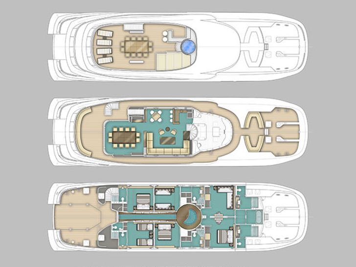 Yacht layout Yacht layout