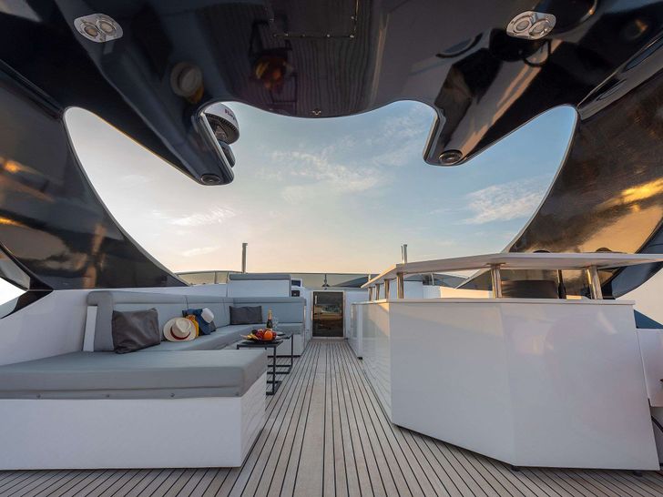 PROJECT STEEL Bugari 34m - sun deck PROJECT STEEL Bugari 34m - sun deck