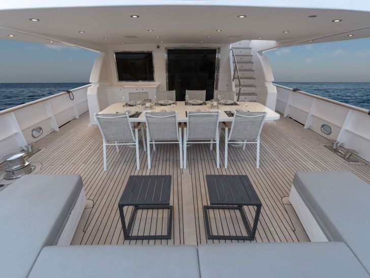 PROJECT STEEL Bugari 34m - main aft deck PROJECT STEEL Bugari 34m - main aft deck