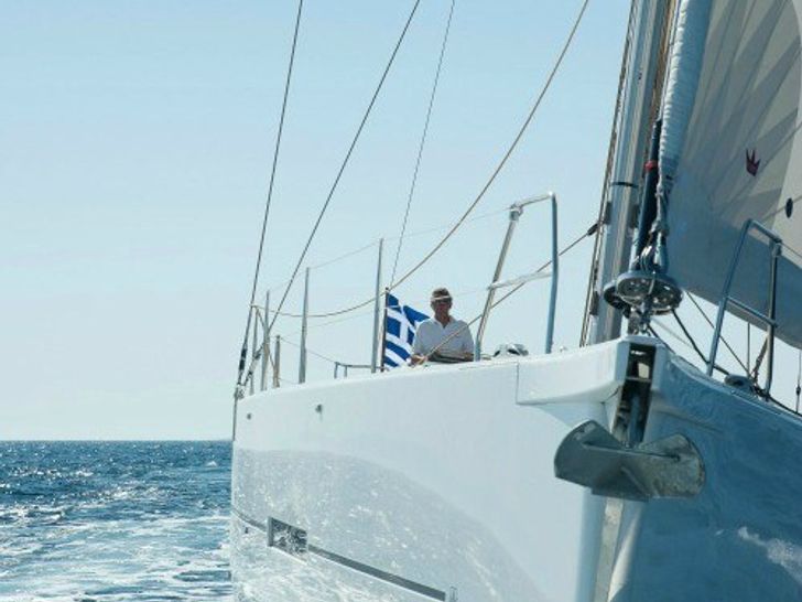 DRUNKEN SAILOR Dufour Grand Large 560 - bow DRUNKEN SAILOR Dufour Grand Large 560 - bow