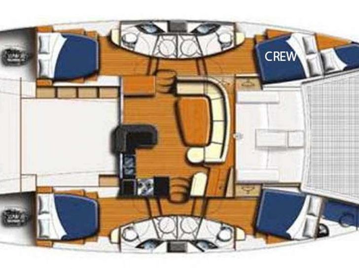STARFISH - Leopard 46,catamaran yacht layout STARFISH - Leopard 46,catamaran yacht layout