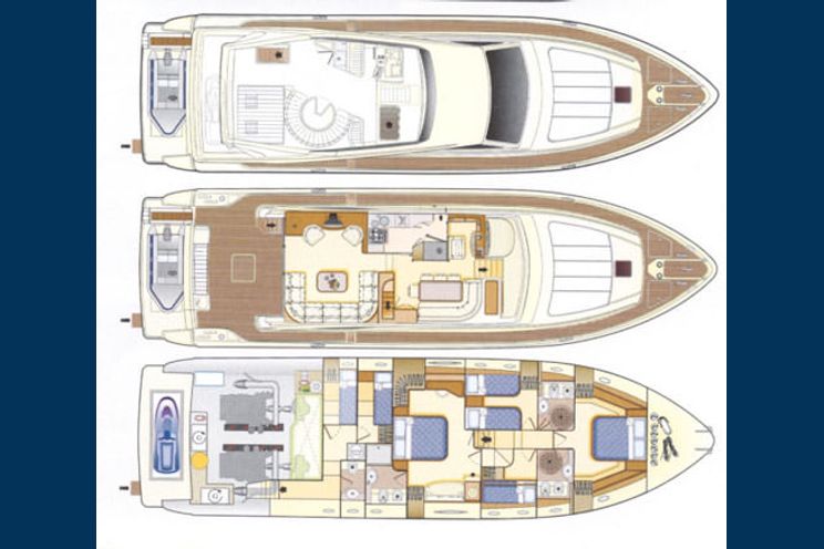 Layout for MARY - yacht layout