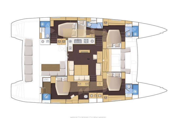 Layout for BLUEWINDS - Yacht layout