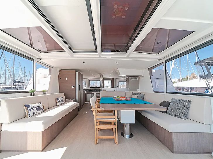 ABOUT TIME - Bali 4.8 - inner saloon ABOUT TIME - Bali 4.8 - inner saloon