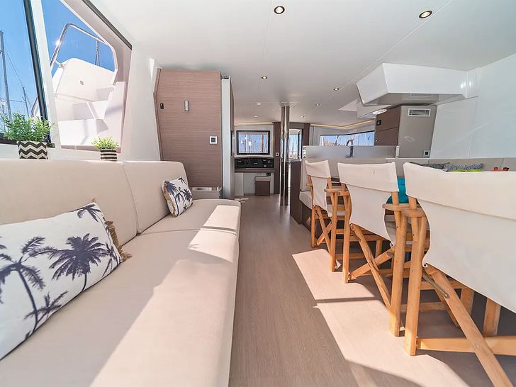 ABOUT TIME - Bali 4.8 - inner saloon ABOUT TIME - Bali 4.8 - inner saloon