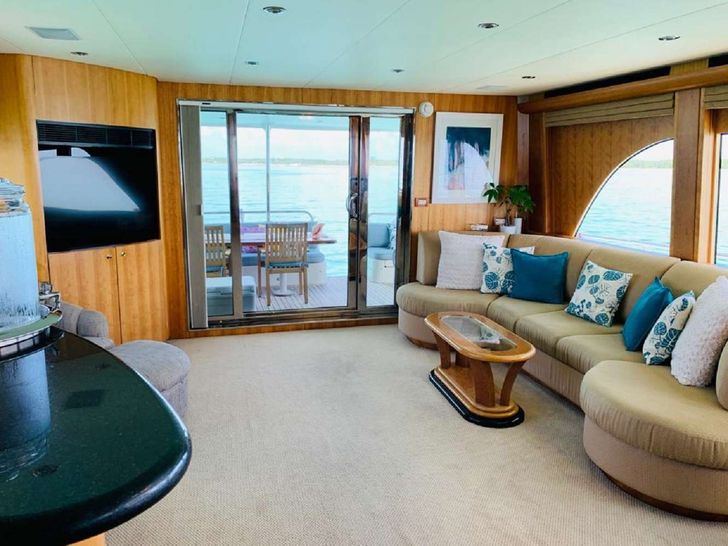 EQUINOX - Main Salon Looking Aft EQUINOX - Main Salon Looking Aft
